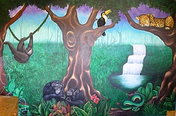 Jungle mural